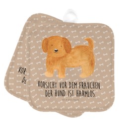 Mr. & Mrs. Panda Set of 2 Pot Holders Dog Fluffy - Gift, Pot Glove, Dog Breed, Pot Holder Set of 2, Dog Mum, Oven Glove, Dog Love