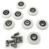Door Rollers, 8pcs Shower Door Replacement Rollers Bathroom Glass Door