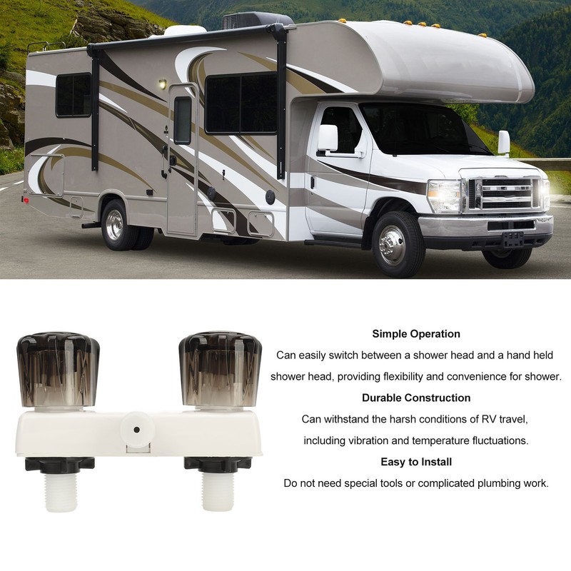 RV Shower Valve Diverter Easy to Install Shower Faucet with