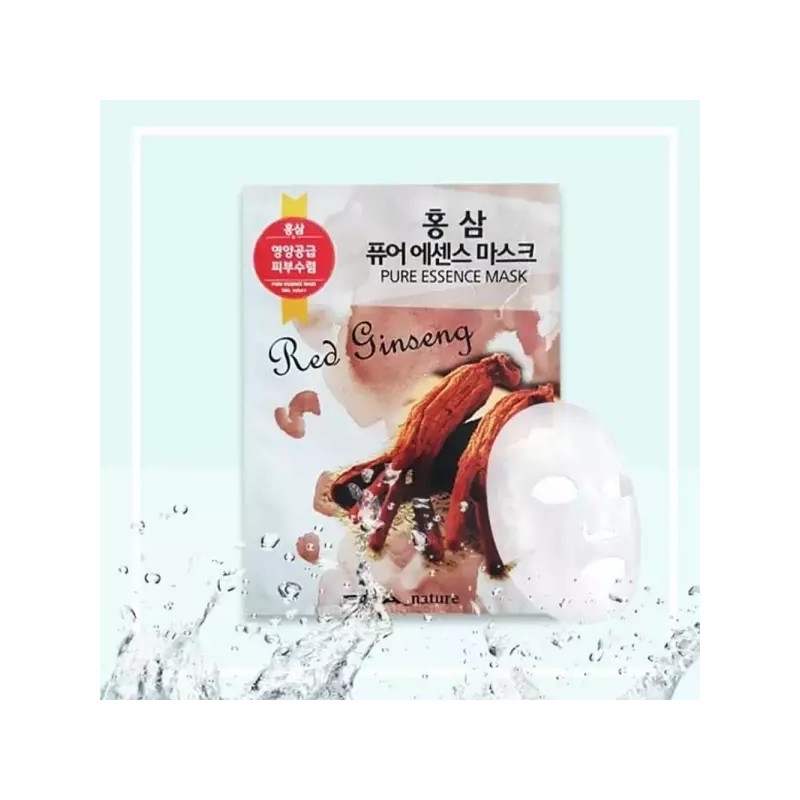 에바네이쳐 1일1팩 홍삼 모공팩 마스크팩x10팩 수분팩 시트팩 수면팩 마스크팩 Evanature