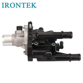 IRONTEK 96984102 Engine Coolant Thermostat Housing Assembly Fit for 2009-2011 for Chevy Aveo, 2009-2011 for Chevy Aveo5, 2009 for Pontiac G3, 2009 for Pontiac G3 Wave, 96984102, 96980317, 15-81766