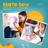 YOLAY Bento Box for Kids Lunch Box Leak-Proof, 5-Compartment Lunch