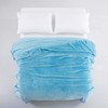 MOONLIGHT20015 Fleece Blanket Throws for Sofas - 400 GSM Blue