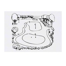 'Golf Course' Temporary Tattoo - Water Resistant, Skin-Safe, Non-Toxic Transfer (TO00073803)