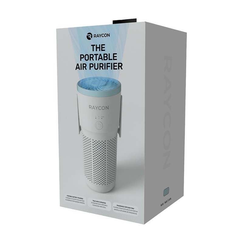 Raycon Portable Air Purifier, H13 Replaceable Hepa Filter, Adjustable Speeds,