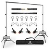 Lightdow 10x9ft Retractable Backdrop Stand Kit - Photo Studio Background