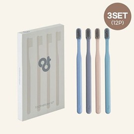 Premium Double Nano Cell Toothbrush 3 SET (12 pcs) / 앙칫솔 프리미엄 이중 나노셀모 앙칫솔 3SET (12개)