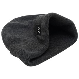 55cube Beanie Hats for Men Women Charcoal Grey