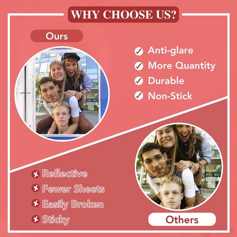 200 Pack Sheet Protectors 8.5 x 11 inch Clear Page