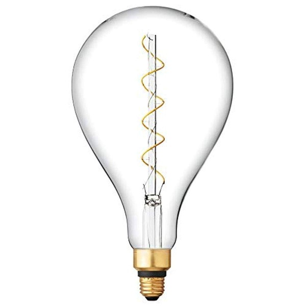 GE Vintage Style LED Light Bulb, 40 Watt, Clear Finish, PS52 Large Bulb (1 Pack)