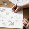 XTMYI Short Bathroom Curtains for Small Window,80% Blackout Watercolor Eucalyptus