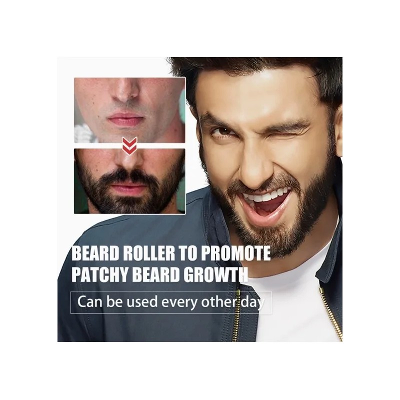 Dermaroller Barba Rodillo Facial Regenerador Aguja 0,5 Mm