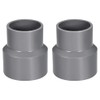TOP-VIGOR 2Pcs PVC DWV Reducing Coupling, 50mm x 63mm Socket
