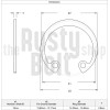 The Rusty Bolt Shop 13mm, Internal Circlip, Carbon Steel, Retaining