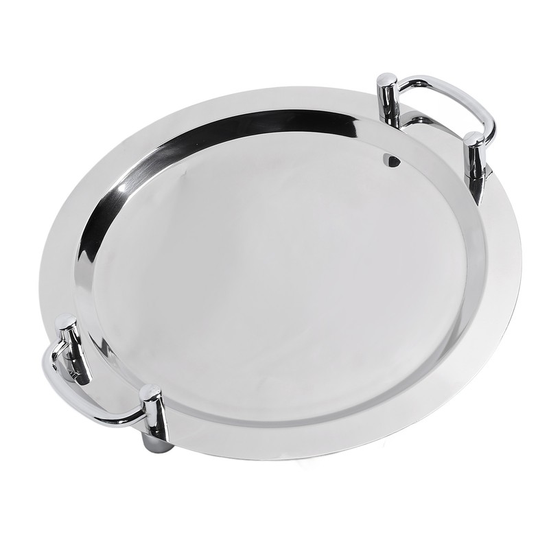 Stainless Steel Buffet Plate Bright Mirror Finish Serving Tray with