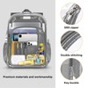 PAMANO Clear Backpack Transparent Heavy Duty See Through Bag for