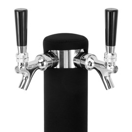 Dbgogo Beer Tower Insulator for Standard 3” Diameter 2 Tap Beer Tower, Stretchy Neoprene Beer Tower Cooler Sleeve Insulated Kegerator Tower Cooler to Minimize Condensation & Reduce Foam
