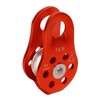 Rock Climbing Pulley Fixed Sideplate Single Sheave Pulley Orange Lift