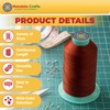 Mandala Crafts Bonded Nylon Sewing Thread, 1500 Yard Size #69