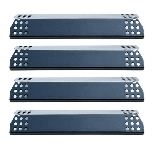 Direct Store Parts DP129 (4-Pack) Porcelain Steel Heat Shield/Heat Plates Replacement for Sunbeam, Nexgrill, Grill Master, Charbroil, Kitchen Aid, Members Mark, Uberhaus, Gas Grill Models (4)
