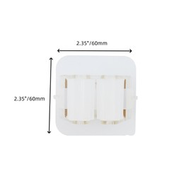 Sscon 5Pcs Self Adhesive Broom Holder Plastic Storage Rack for Brooms Mops Tools - Clear