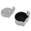 2 Pack Small Keepsake Box Elephant Shape Storage Container Metal
