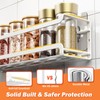 Bunoxea Spice Rack wall mounted 4 Pack, Space-Saving Spice Organizer