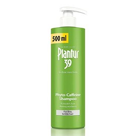 Plantur 39 Caffeine Shampoo 500ml with Dispenser Prevents and Reduces Hair Loss | For Fine Brittle Hair | Unique Galenic Formula Supports Hair Growth | Women Hair Care Made in Germany