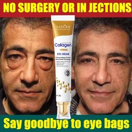 Instant Eye Bag Removal Cream Collagen Anti-wrinkle Fade Fine Lines Firming Skin Anti Dark Circle Puffiness Brighten Eye Care - Color: NUDE, NET WT: Eye cream 20g (new)
