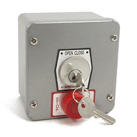 MMTC 1KXS Nema 4 Exterior Tamperproof Open-Close Key Switch With Stop Button Surface Mount by MMTC