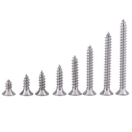 Yosoo Health Gear 200 Pcs Stainless Steel Phillips Head Screws M3 Assortment with Self Tapping Screws (Flat Head)