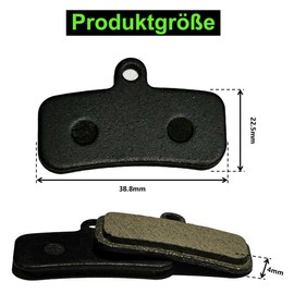 Bicycle Brake Pads for Shimano D03S D02S, Resin Semi-Metallic Brake Pads Bicycle for Shimano Saint BR M810 M820 Deore XT BR-M8020 ZEE BR-M640 XTR BR-M9120 Tektro HD E725 M735 M745 M750 TRP, 2 Pair of