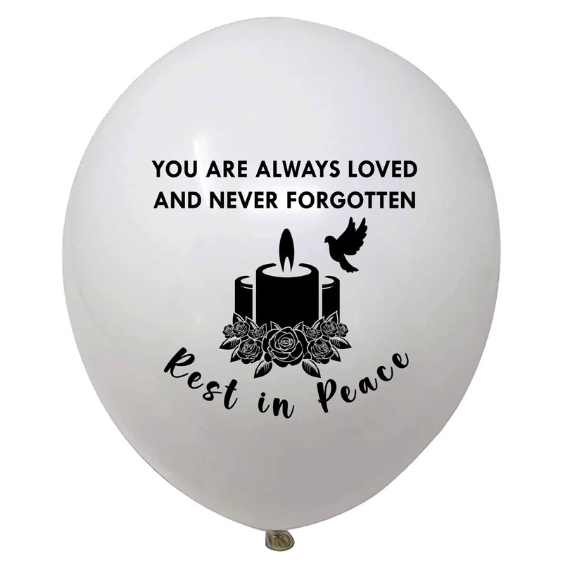 32 Memorial latex balloons for Celebration of life, Bereavement, Condolences,