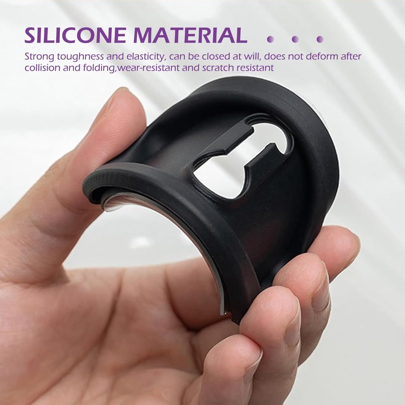 Door Lock Strike Protector, Silicone Silent Shock Absorption Pad, Rust-Proof