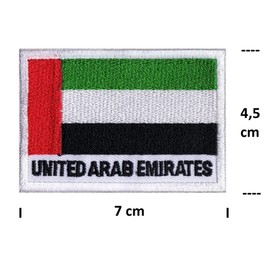 United Arab Emirates Flag Emirates Embroidered Patch Sew on Patch
