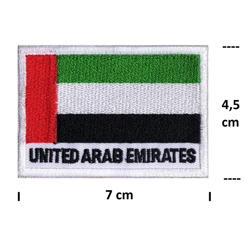 United Arab Emirates Flag Emirates Embroidered Patch Sew on Patch