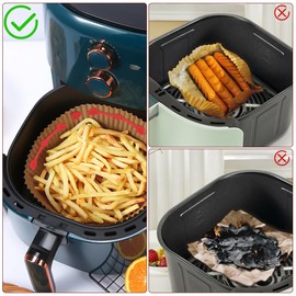 SUPXYC Air Fryer Magnet Silicone Buckle for Holding Down Parchment Paper, Air Fryer Magnets for Parchment Paper, Air Fryers Liner Magnets Silicone Buckle (4pcs Strips 8pcs Buckles, Red)