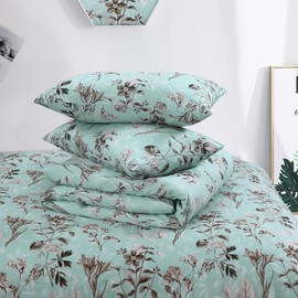 Bronwen Mathews Single Duvet Cover Sets - Premium Microfibre Printed Duvet Cover Sets - Duvet Cover Single Size Bedding Sets - Single Duvet Sets With Pillowcase (Vintage Floral, Single)