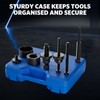 HTOMT Power Steering Pump Pulley Removal Tool,Power Steering Pulley Puller/Installer