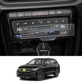 CDEFG Kompatibel mit 2021-2023 2024 VW T-ROC Tiguan 2 Polo AW Arteon Facelift Klimaanlage Schutzfolie T ROC R Line Polo GTI 4H Kratzfest Transparent Displayschutzfolie Auto Folie Zubehör