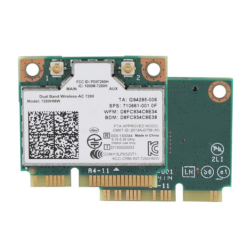 For 7260AC 7260HMW PCI-E 2.4G/5G Dual Band Wireless Bluetooth 4.0