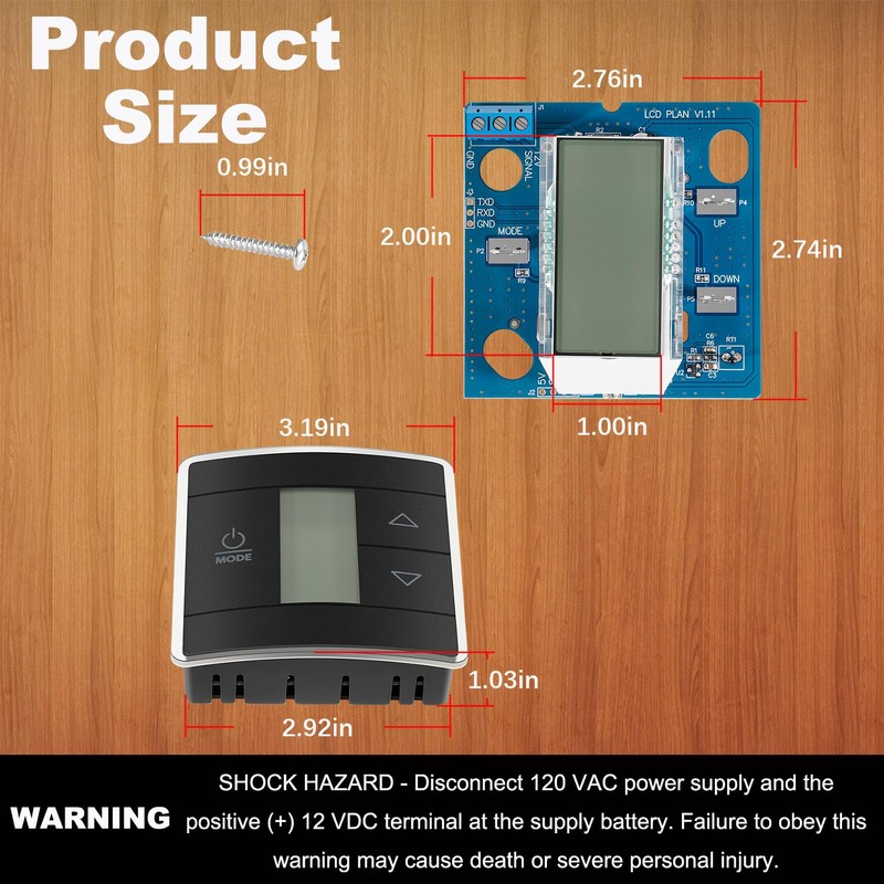 Ezbzyz 3316250.712 CT Single Zone Wall Thermostat - Digital Temperature