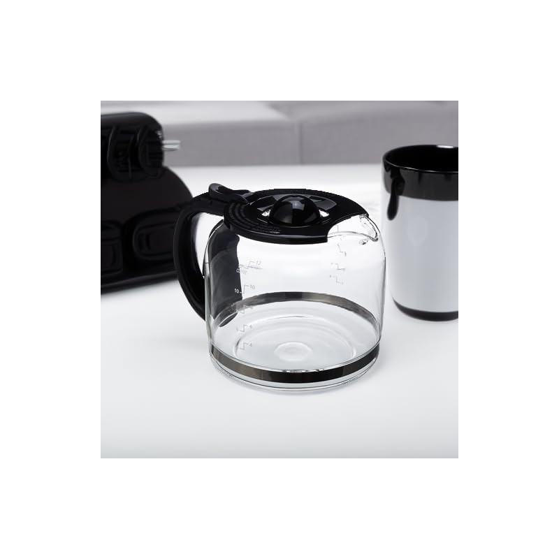Capresso Glass Carafe 12 Cup, Black