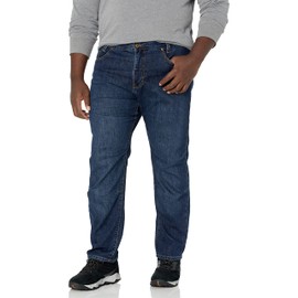 Vertx Defiance Mens Tactical Jeans, Stretch, Relaxed Fit Heavy-Duty Pants with 11 Pockets for EDC CCW Outdoor Gear, Dark Stonewash, 32W x 32L US