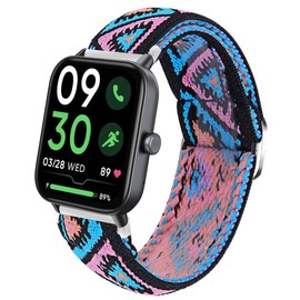 for IDW13,IDW16,IDW19 Bands, 22mm Stretch Elastics Nylon Adjustable Replacement Strap Accessories for Men & Women Compatible with TOOBUR,Gydom,IDW13 / Woneligo W3 / TOOBUR,Faweio IDW16 / TOOBUR IDW19