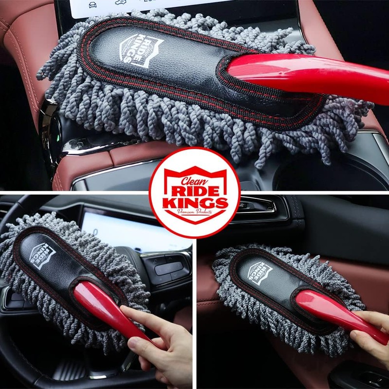 Car Duster Kit, Loop End, 3 Pcs | Telescoping handle