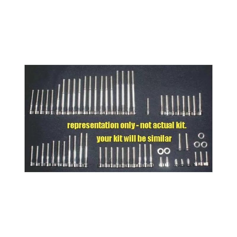 Stainless Cycle HONDA CT90 K1-K4 POLISHED STAINLESS ENGINE BOLT SCREWS