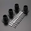 OwnMy 4 Packs Stainless Steel Pole Sockets Flange Rod Holder,