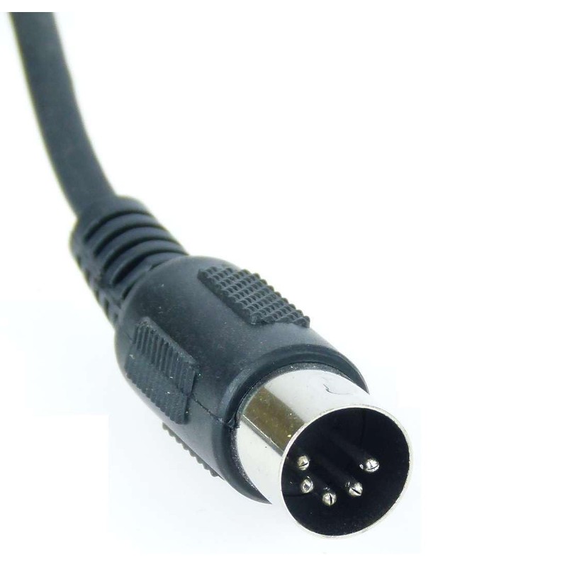 Paccs 1 x 3 m Midi Cable, 5-Pin Black, DIN