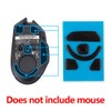 2 Sets Black Rounded Curved Edges Mouse Feet Pads Skates